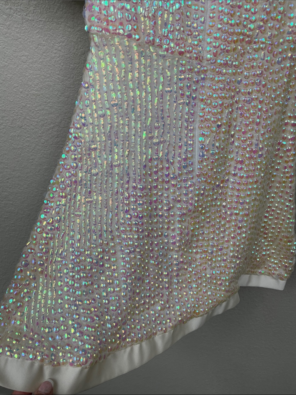 Nwt Markarian Cupid Puff Sleeve Sequin Mini Dress Opal Sz 0 — image 8 of 8